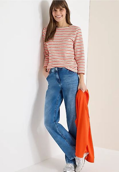 Gestreiftes Strukturshirt günstig online kaufen