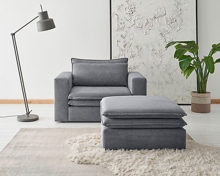 PLACES OF STYLE Sitzgruppe »PIAGGE« 2 Stk. tlg. Hochwertiger Cord, Loveseat günstig online kaufen