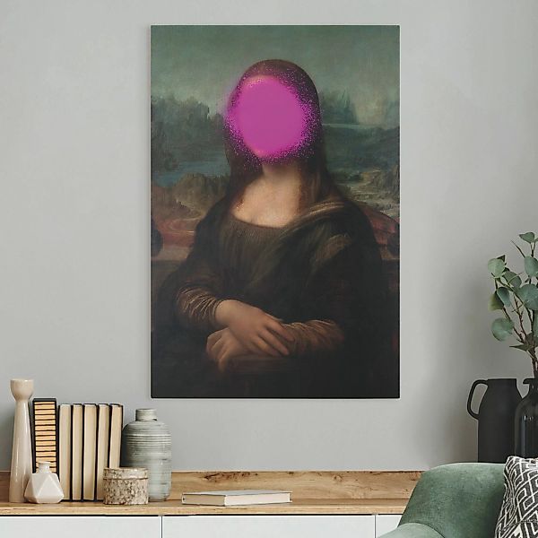 Leinwandbild Mona Lisa x Spraypaint günstig online kaufen