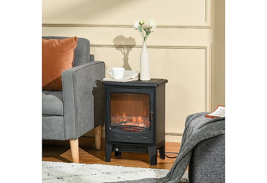 HOMCOM Elektrokamin Dekokamin, elektrisch Kaminfeuer, LED Elektrokamin Stan günstig online kaufen