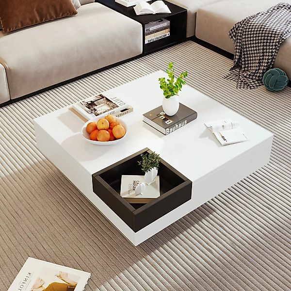 Couchtisch, Mehrfarbige LED-Lichtstreifen, Robuste Konstruktion, Wohnzimmer günstig online kaufen