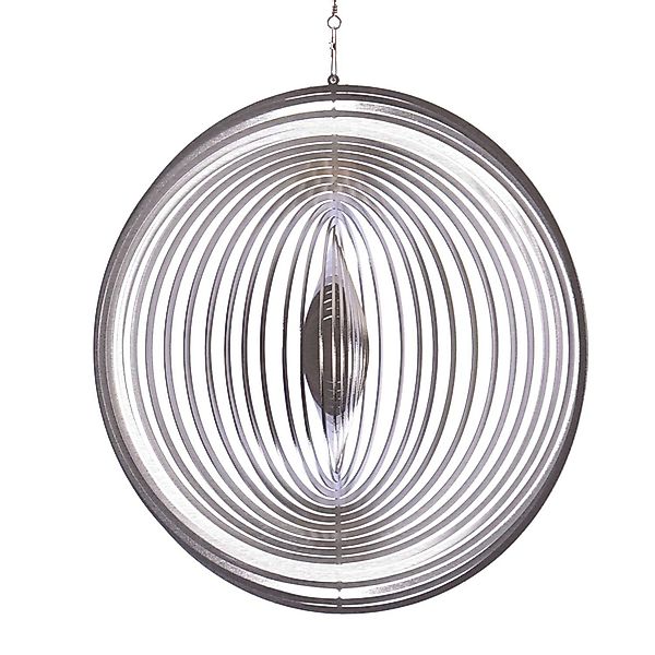 ILLUMINO Deko-Windrad Edelstahl Windspiel Kreis -L günstig online kaufen