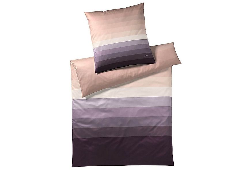 JOOP! Bettwäsche JOOP! Mako Satin Bettwäsche Horizon 4100-1 Streifen Beere günstig online kaufen