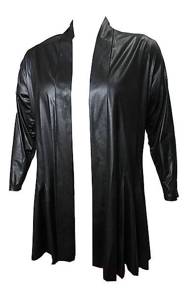Einkaufszauber Bolerojacke Lange Jacke Lederoptik Schwarz A74 Lederoptik günstig online kaufen
