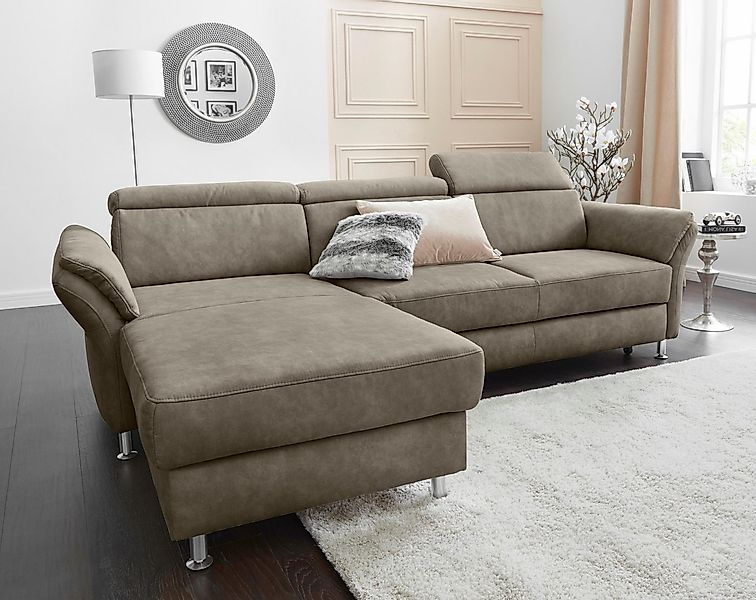 sit&more Ecksofa Avignon L-Form, Kopfteilverstellung, wahlweise mit Bettfun günstig online kaufen