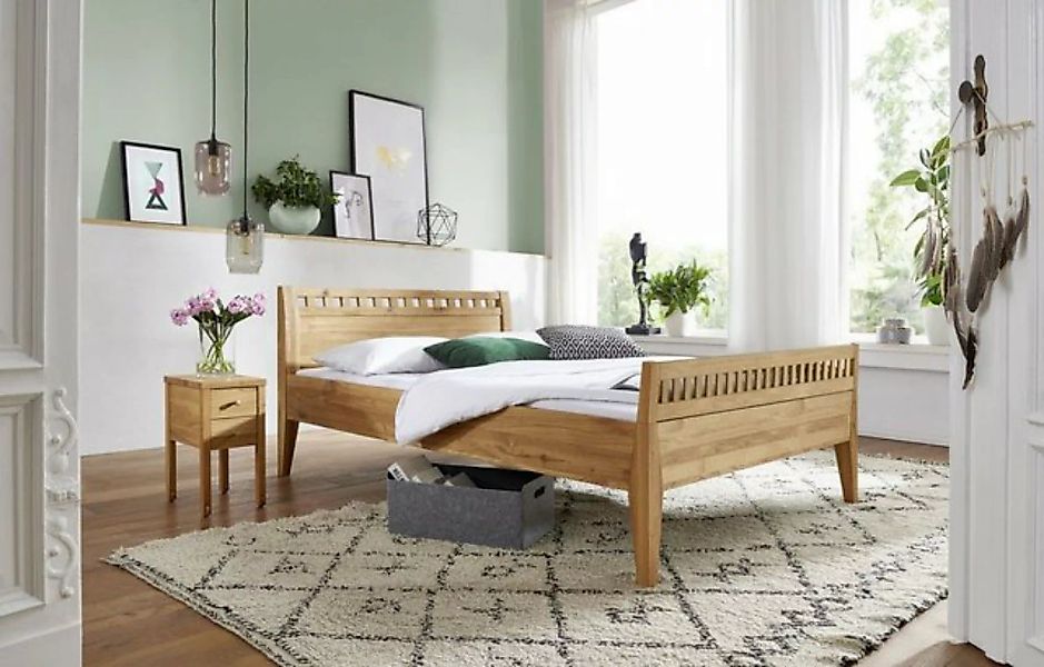 Natur24 Einzelbett Bett Diana II Comfort Kernbuche 140x200 Stabverleimt Kop günstig online kaufen