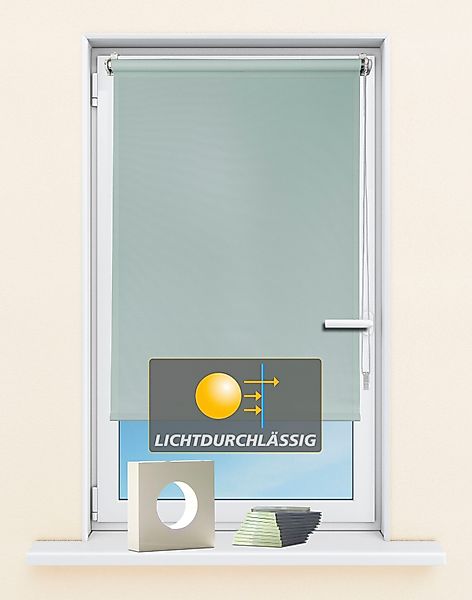 Seitenzugrollo Seitenzugrollo 'Ida', Lichtschutz, Klemmfix, ohne günstig online kaufen