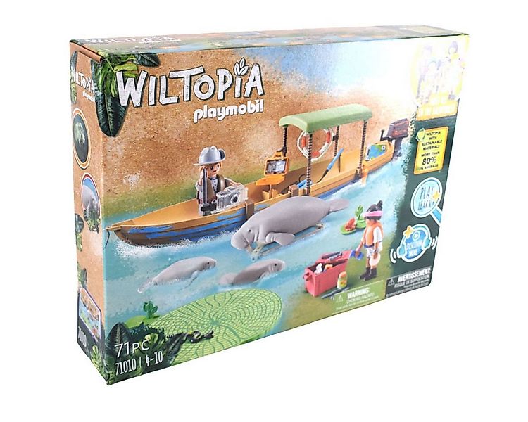 Playmobil® Wiltopia 71010 Bootsausflug mit Seekühen (Manatis) 71tlg. Play + günstig online kaufen