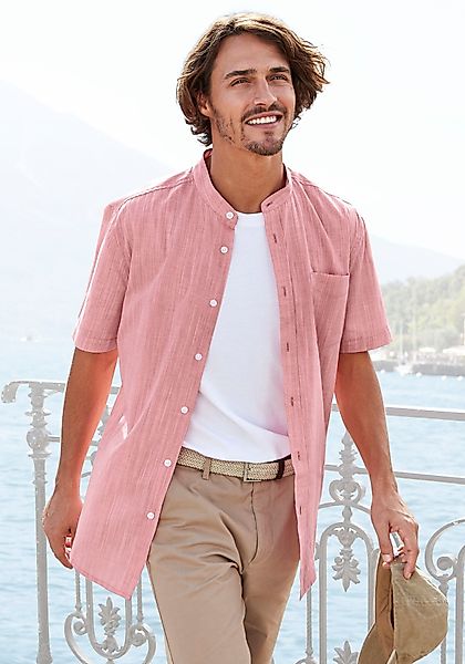 H.I.S Kurzarmhemd Regular Fit, Stehkragenhemd mit günstig online kaufen