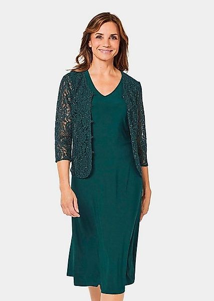 GOLDNER Jerseykleid Kleid mit paillettenbesetzter Spitzenjacke günstig online kaufen