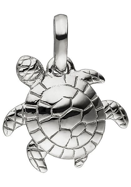 JOBO Kettenanhänger Anhänger Schildkröte 12 mm, 925 Silber rhodiniert günstig online kaufen