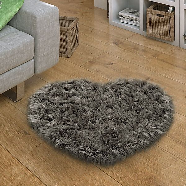 Paco Home Fellteppich Playa 960, herzförmig, günstig online kaufen