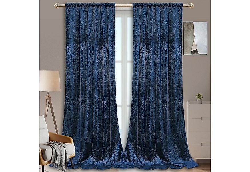 Jibenhome Vorhang Gardinen Blickdicht Vorhang Samt (2 St), abdunkelnd, Ther günstig online kaufen