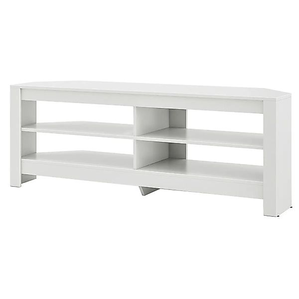 Costway Eck-Tv-Schrank mit Ladestation für Tv Bis 65 Zoll Weiß günstig online kaufen