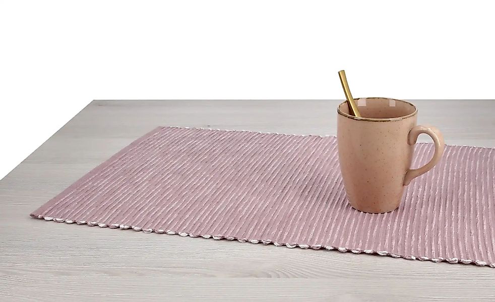 HOME STORY Platzset  Greta ¦ rosa/pink ¦ Maße (cm): B: 32 Tischwäsche & Küc günstig online kaufen