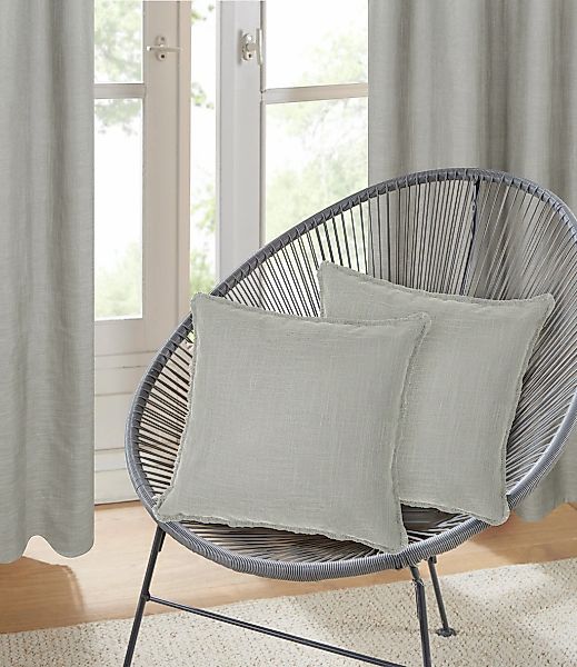 LeGer Home by Lena Gercke Kissenbezug "Marusha" Leinenoptik, 50x50 Dekokiss günstig online kaufen