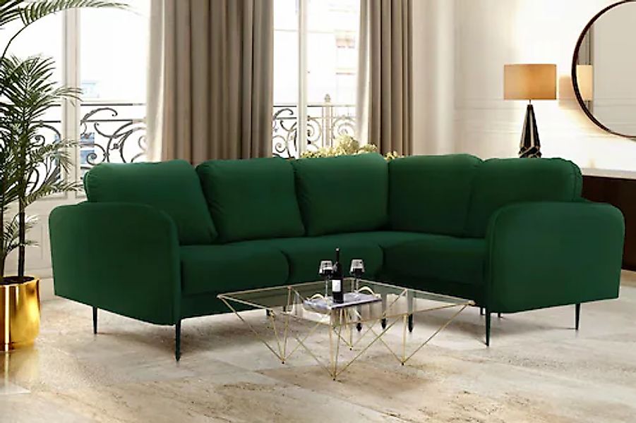 Home affaire Ecksofa »Skidi L-Form« mit losen Rückenkissen und Keder oben a günstig online kaufen