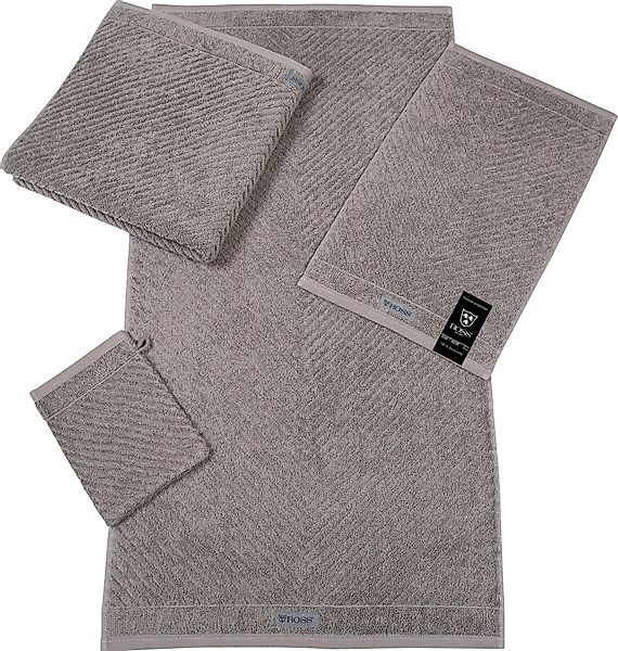 ROSS Gästehandtuch Smart, Frottier (6-St), Uni-Rippe günstig online kaufen