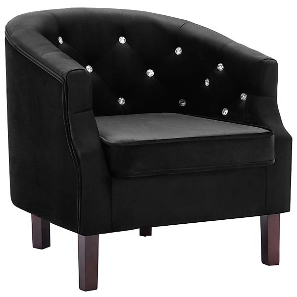 vidaXL Sessel Schwarz Samt Modell 1 günstig online kaufen