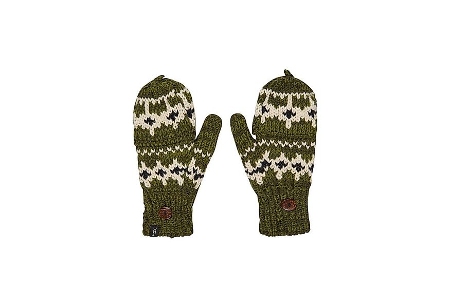 THC Natural Line Strickhandschuhe THC Klapphandschuhe 607 Norweger grün (1 günstig online kaufen
