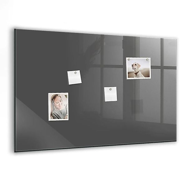 Tulup Magnettafel Beschreibbar Grau 90x60 cm Magnettafel Küche Glas Weißer günstig online kaufen