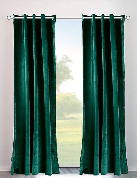 my home Vorhang Velvet Uni (2 günstig online kaufen