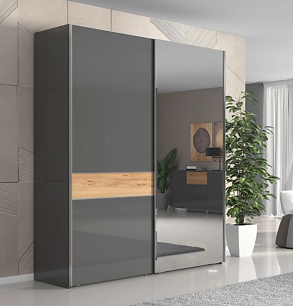 Places of Style Schwebetürenschrank "Onyx", Spiegelschrank hochwertig UV la günstig online kaufen