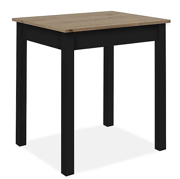 Esstisch ca. 90x67x76 cm Artisan / Schwarz günstig online kaufen