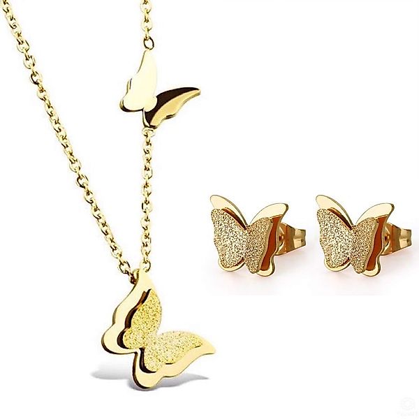 Kim Johanson Schmuckset Schmetterling (2-tlg), Halskette günstig online kaufen