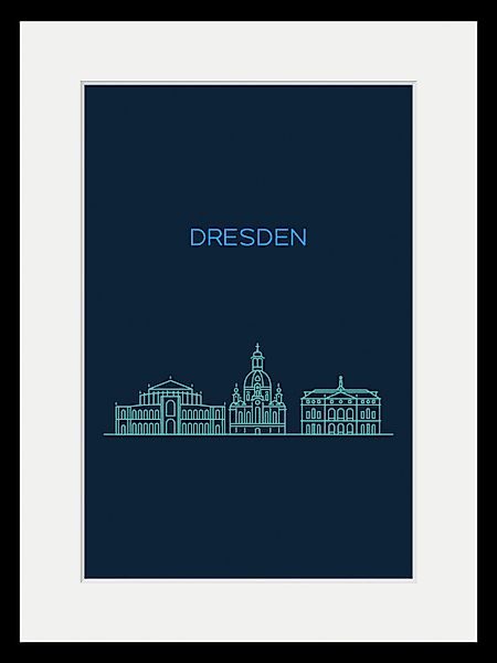 queence Bild "Dresden Sightseeing", Städte-Stadt-Deutschland-Dresden-Schrif günstig online kaufen