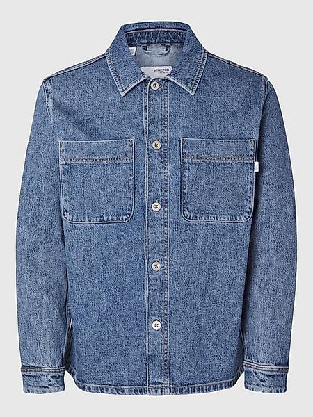 SELECTED HOMME Jeansjacke - Lässiges Overshirt - Jeansjacke günstig online kaufen