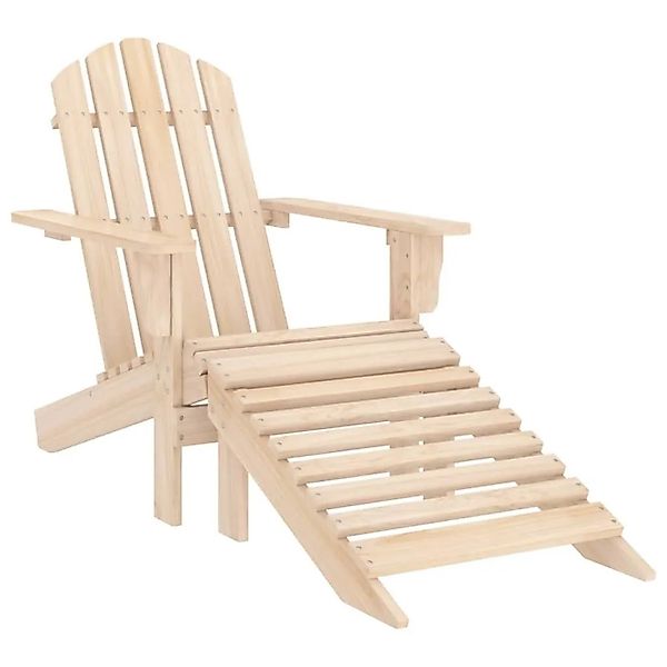 vidaXL Adirondack-Gartenstuhl mit Fußteil Massivholz Tanne 315862 günstig online kaufen