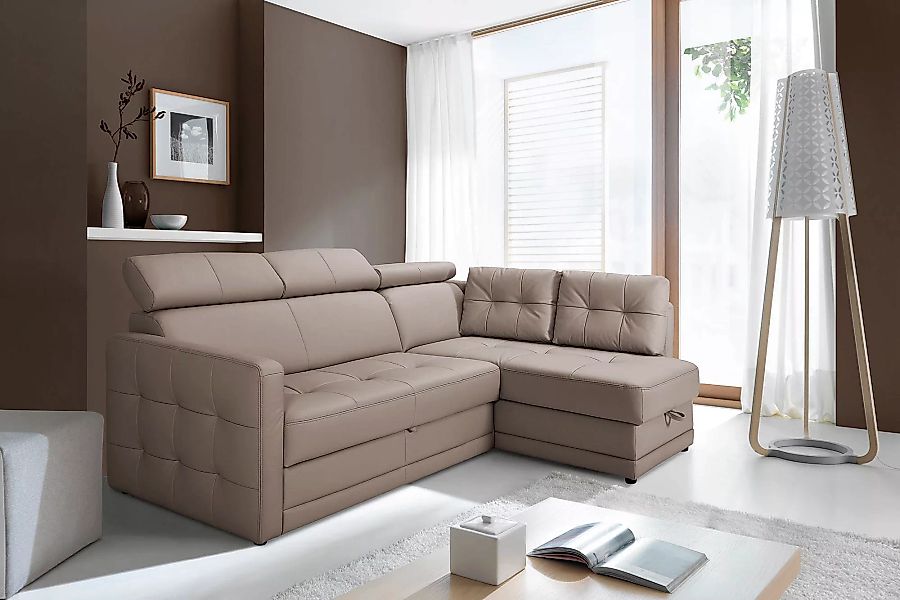 exxpo - sofa fashion Ecksofa Arles, L-Form, wahlweise mit Bettfunktion und günstig online kaufen