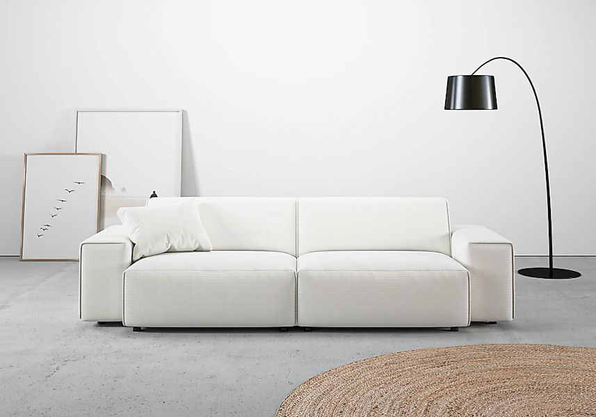 Home affaire Big-Sofa "Glimminge auch in Breitcord, Feincord + Easy care-Be günstig online kaufen