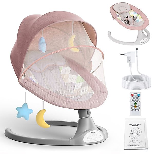 Insma Babywippe, elektrisch Babyschaukel bluetooth Musik günstig online kaufen