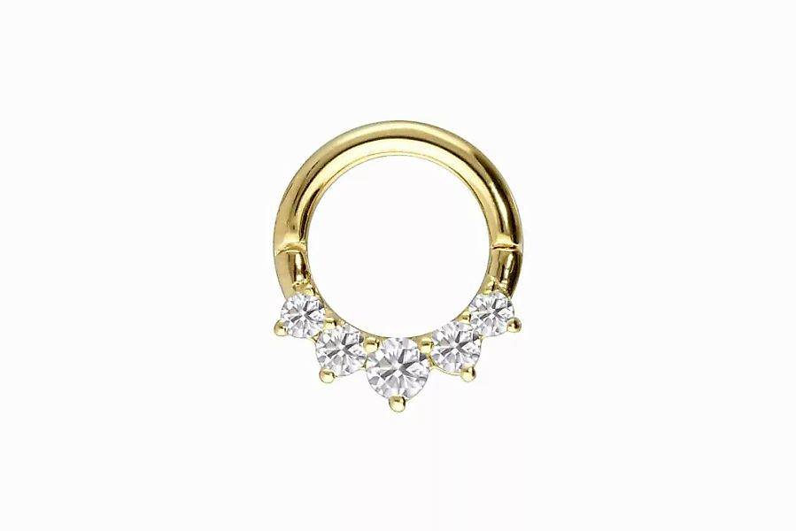 PIERCINGLINE Nasenpiercing 14/18 Karat Gold Segmentring günstig online kaufen