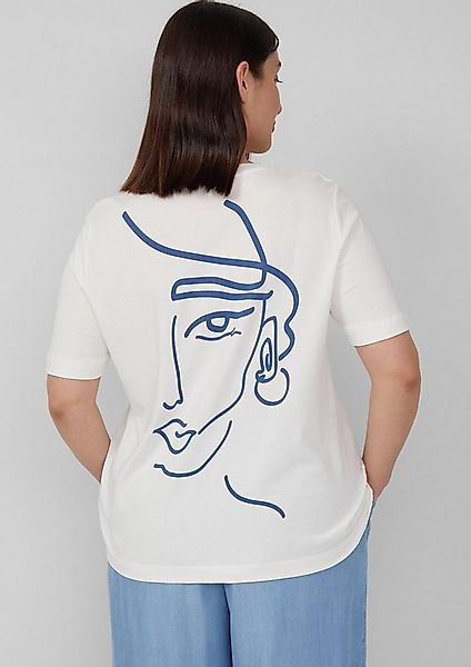 s.Oliver Kurzarmshirt T-Shirt T-Shirt mit Front- und Rückenprint günstig online kaufen