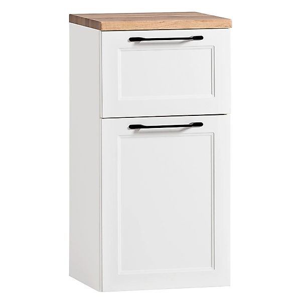 Held Möbel Unterschrankschrank Padua 40 cm matt Weiß-Weiß günstig online kaufen