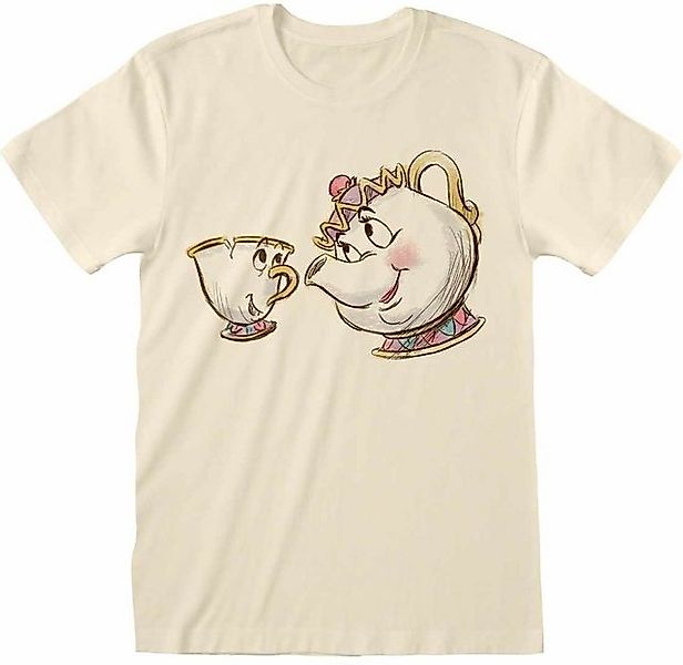 Beauty and the Beast T-Shirt Chip And Mrs Potts Sketch T-Shirt günstig online kaufen
