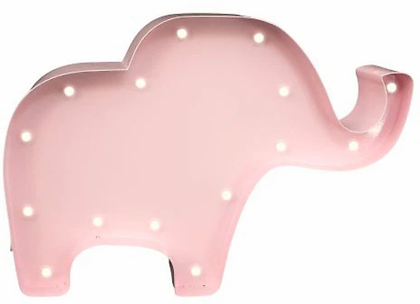 MARQUEE LIGHTS LED Dekolicht »Elephant« LED-Modul 1 Stk. Warmweiß Wandlampe günstig online kaufen
