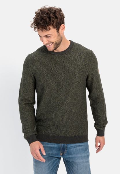 camel active Rundhalspullover aus einem Baumwollmix günstig online kaufen