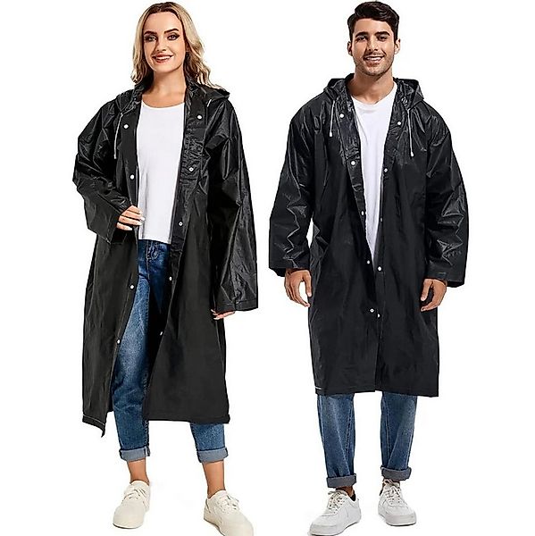 LA CUTE Regenmantel Fahrrad Regenmantel Regenponcho mit Kapuze Festival Cam günstig online kaufen