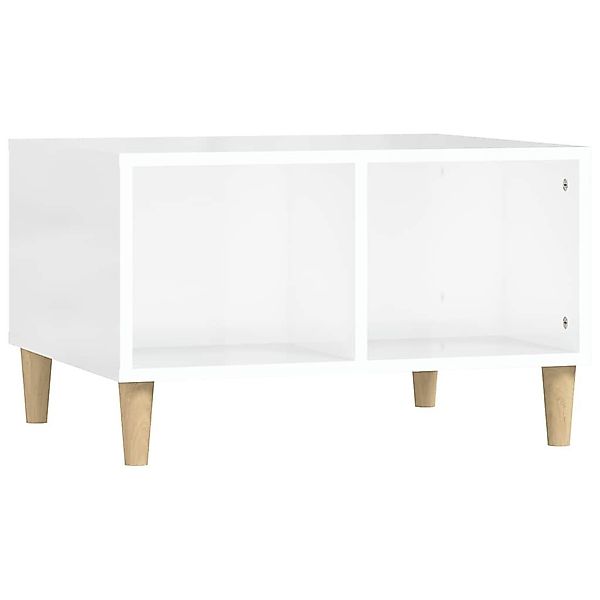 vidaXL Couchtisch Couchtisch Hochglanz-Weiß 60x50x36,5 cm günstig online kaufen