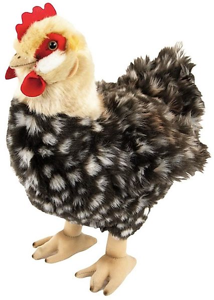 Teddys Rothenburg Kuscheltier Henne mit Ei 37 cm stehend grau/braun Plüschh günstig online kaufen