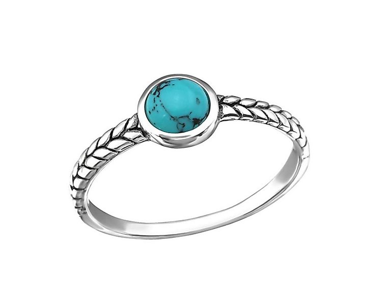 Order & Smile Schmuck Silberring Türkis Ring 925 Silber Damen Ring günstig online kaufen