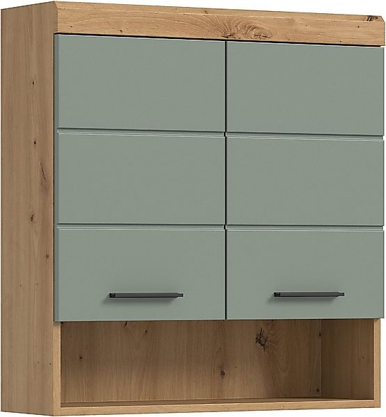 welltime Hängeschrank SIENA, Breite 74cm, 2 Türen, 1 offenes Fächer, MDF-Fr günstig online kaufen