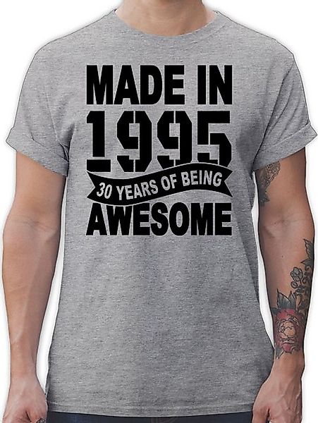 Shirtracer T-Shirt Made in 1995 Thirty years of being awesome schwarz 30. G günstig online kaufen