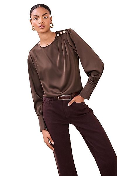 LIPSY Satinbluse Lipsy Satin-Bluse mit Schulterdetail, Regular (1-tlg) günstig online kaufen