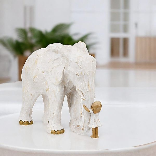 GILDE Tierfigur Elefant Tierfreund, naturfarben (1 günstig online kaufen
