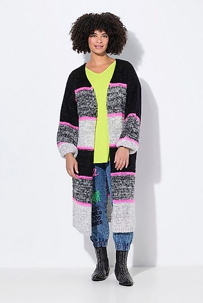 Angel of Style Strickjacke Strickjacke lang Neonstreifen offene Form günstig online kaufen